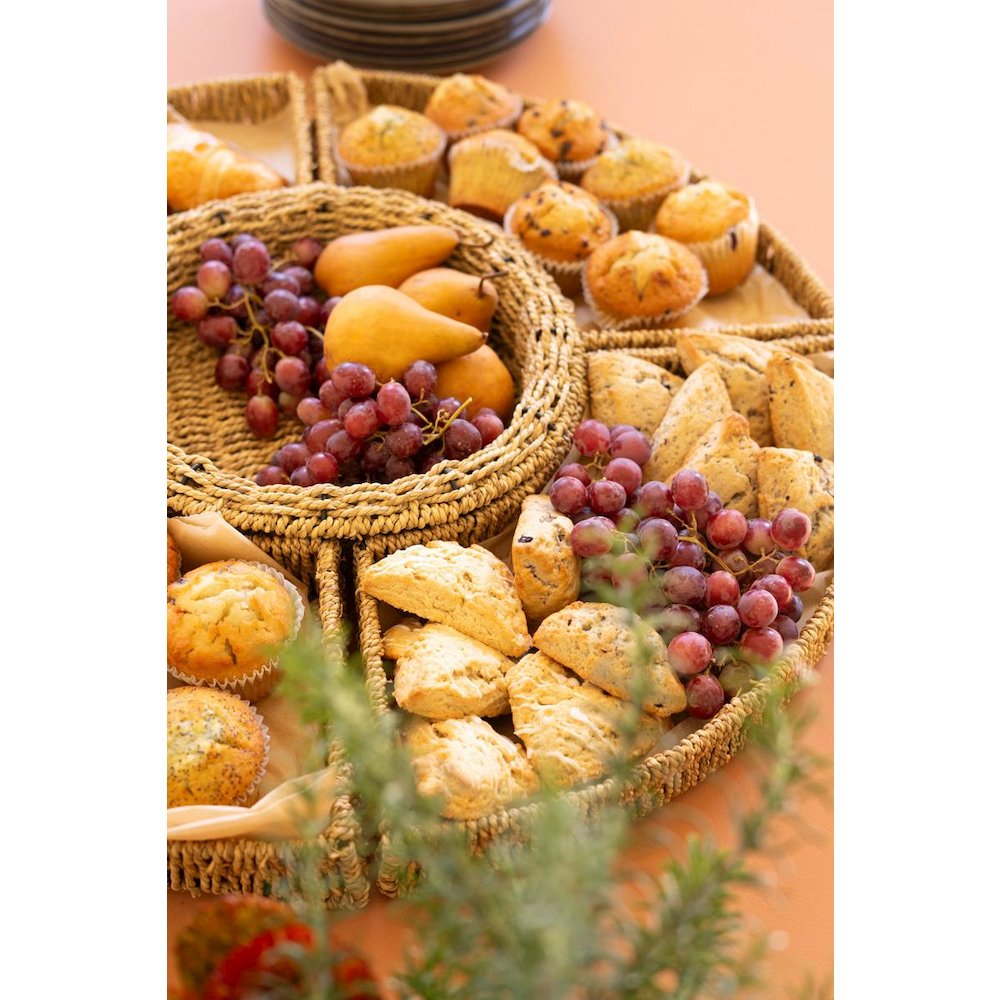 Large Woven Vine Five Piece Round Serving Set