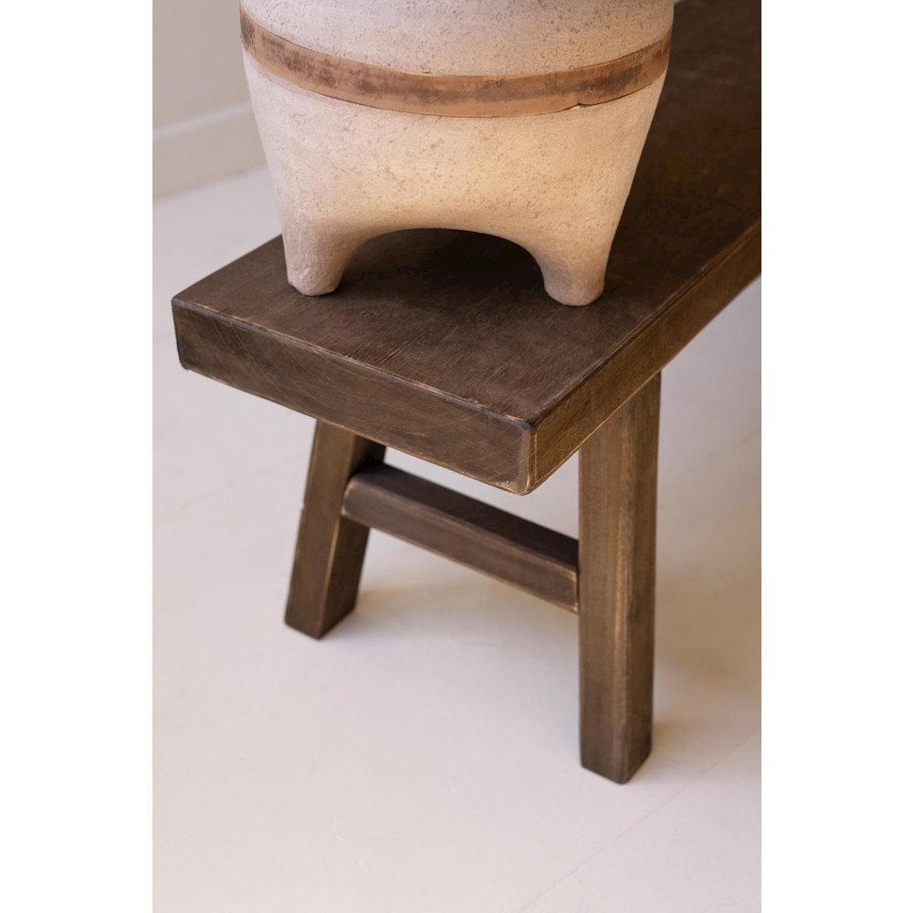 Wood Bench - Dark Brown