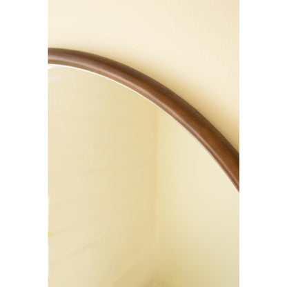 Round Wood Framed Mirror - 39.5"d