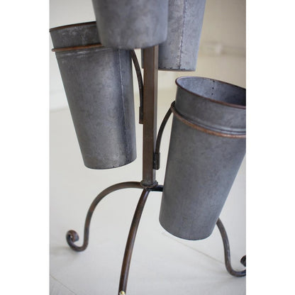 Metal French Pot Flower Tower