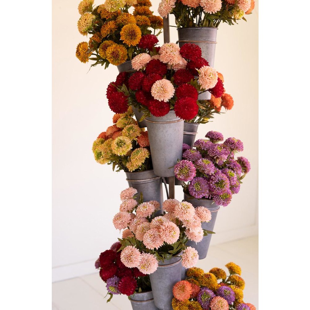 Metal French Pot Flower Tower