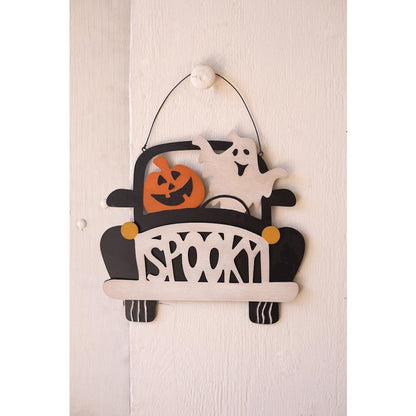 Halloween "Spooky" Door Sign