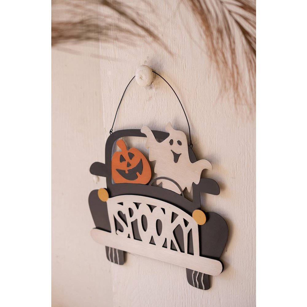 Halloween "Spooky" Door Sign