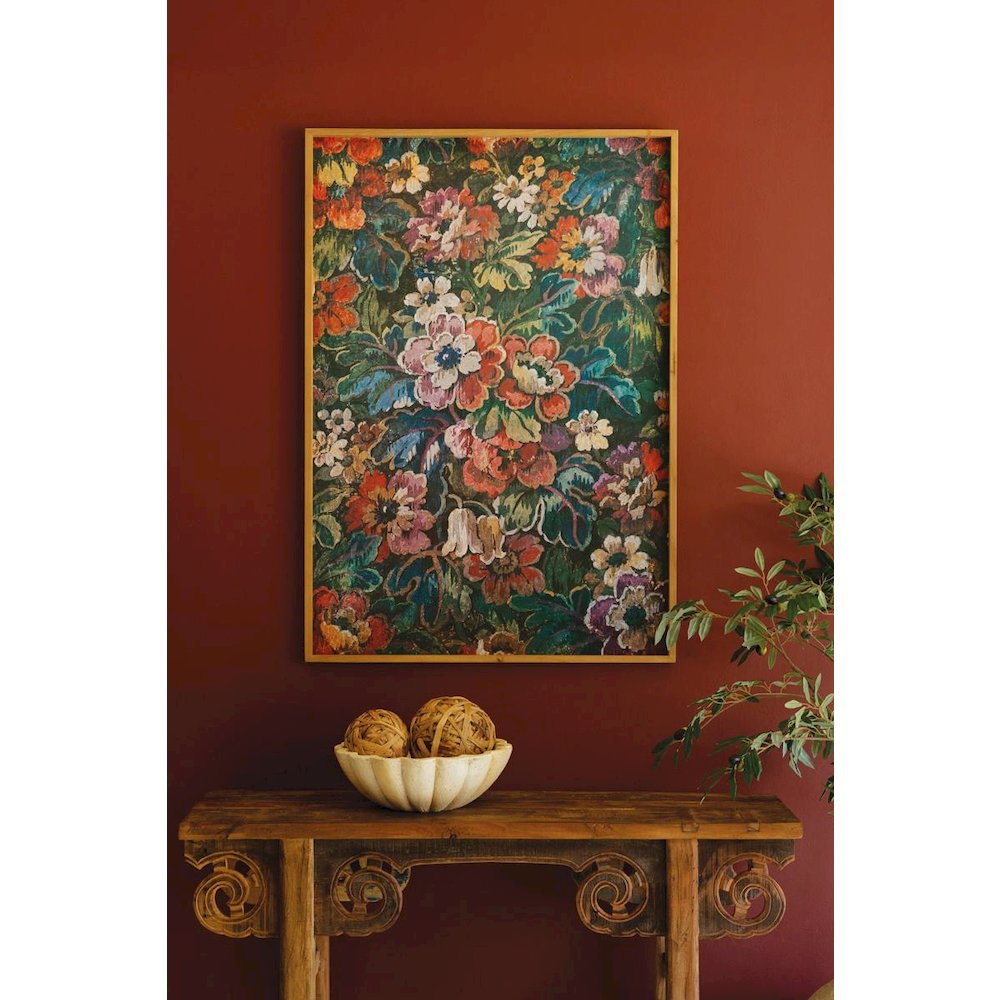 Framed Printed  Paper - Floral