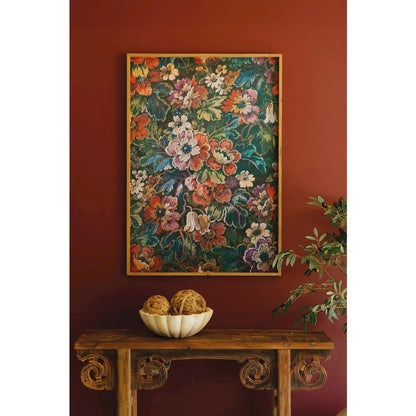 Framed Printed  Paper - Floral