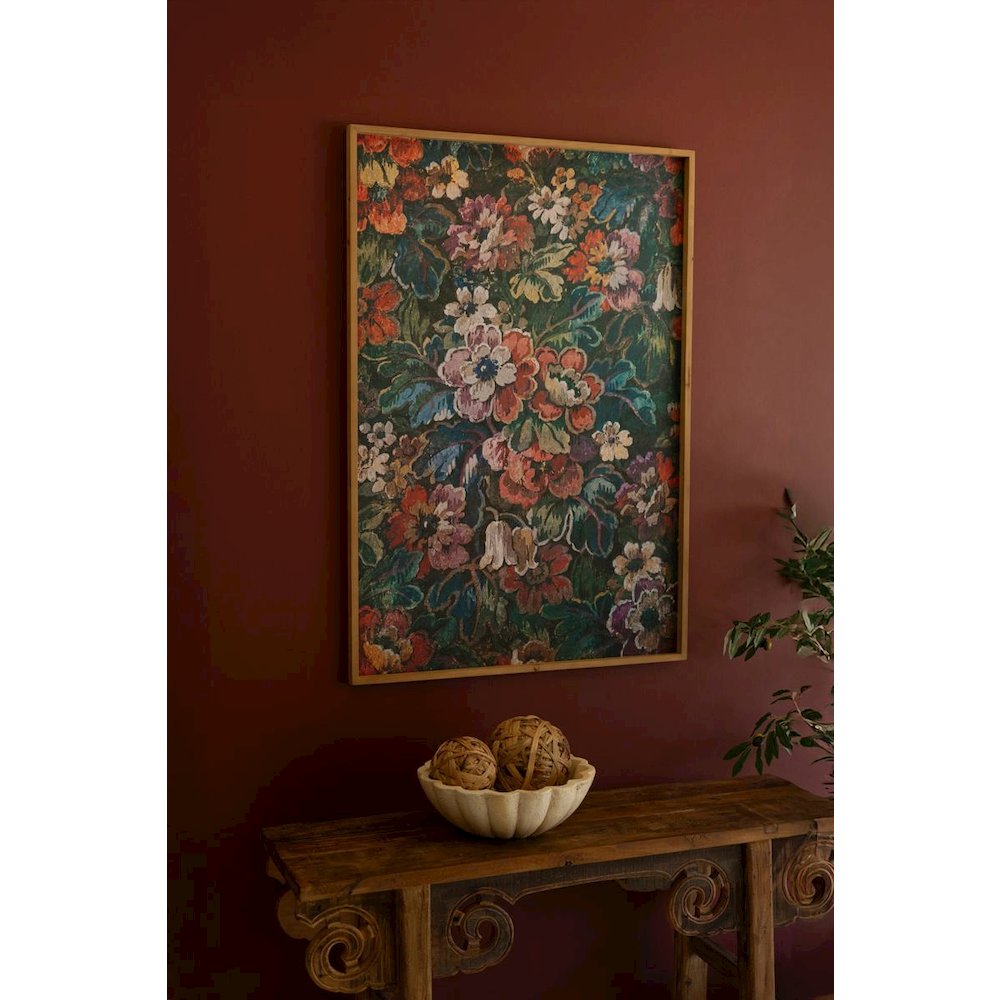 Framed Printed  Paper - Floral