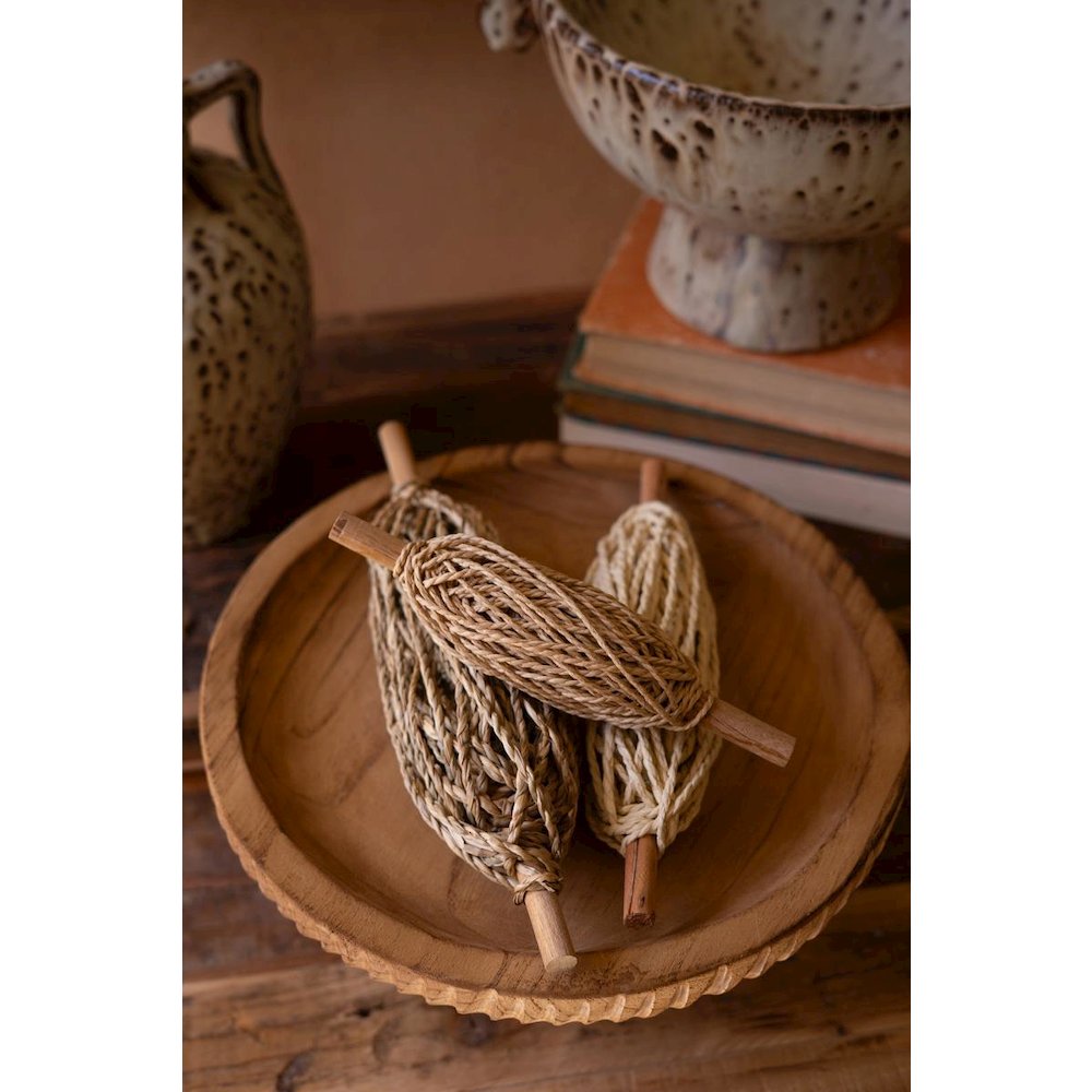 Set Of Three Spools Of Paper Rope