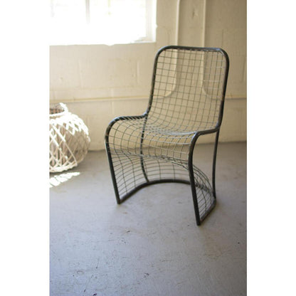 Woven Metal S-Chair