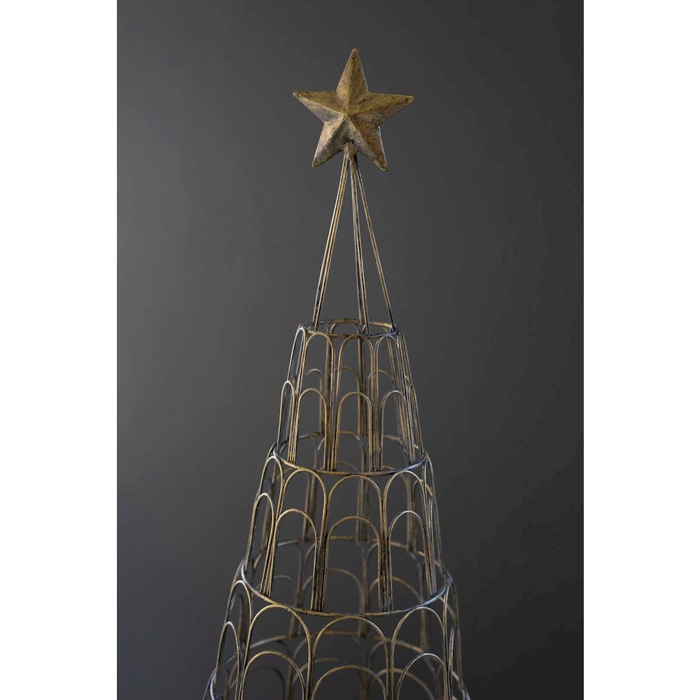 Metal Christmas Tree Card Holder