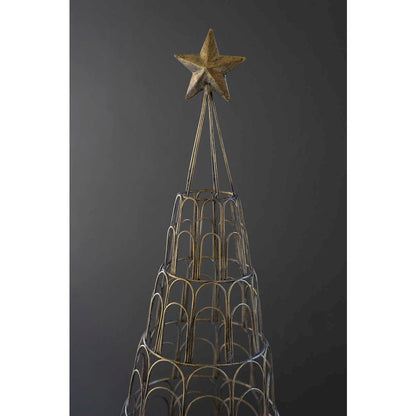 Metal Christmas Tree Card Holder