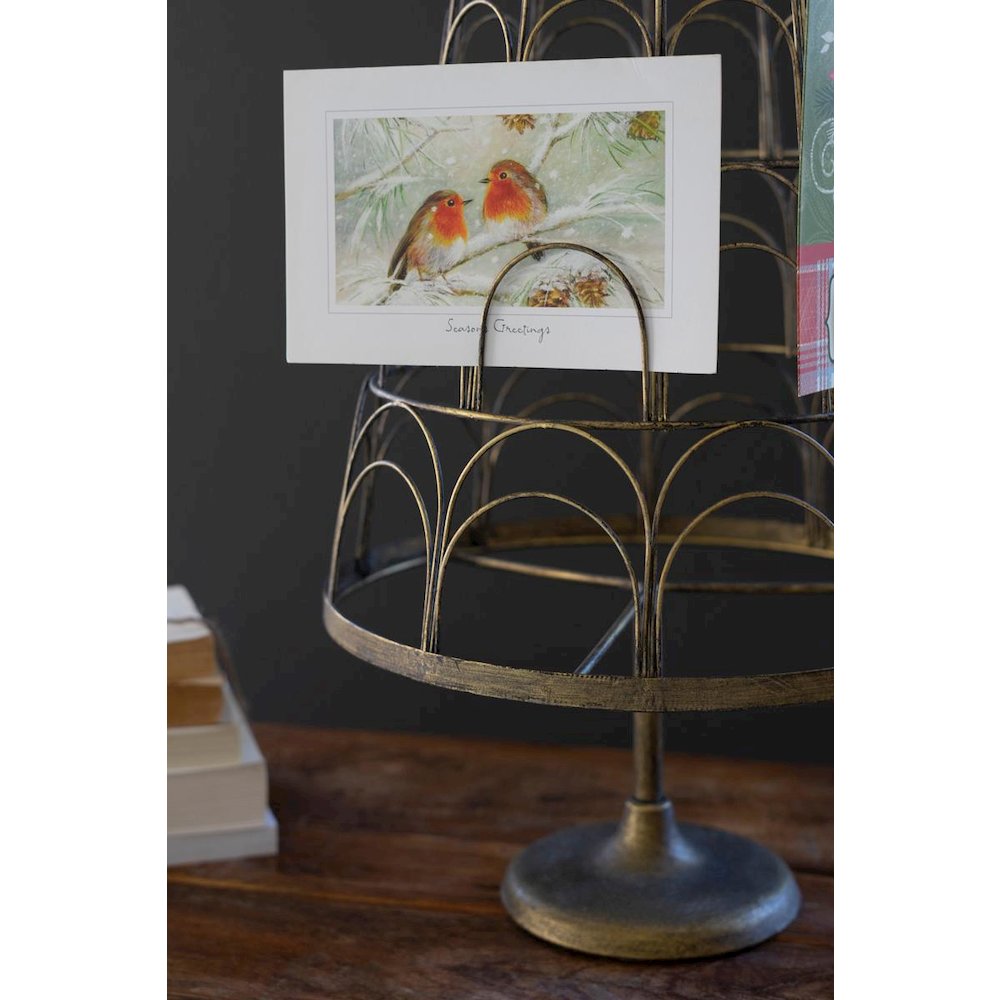 Metal Christmas Tree Card Holder