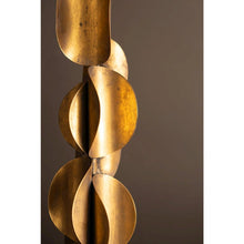 Tall Metal Table Lamp with Antique Gold Finish - #1