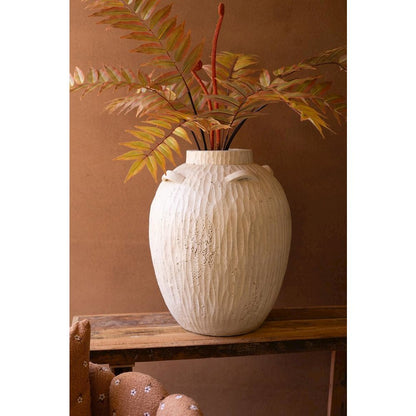 Stone Composite Urn With Four Handles
