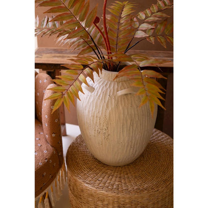 Stone Composite Urn With Four Handles
