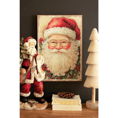 Canvas Paint Over Print Santa