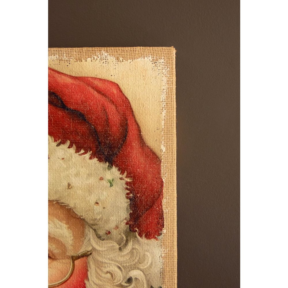 Canvas Paint Over Print Santa