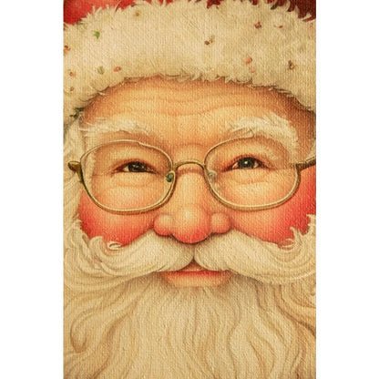 Canvas Paint Over Print Santa