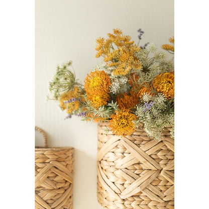 Set of Two Water Hyacinth Wall Baskets