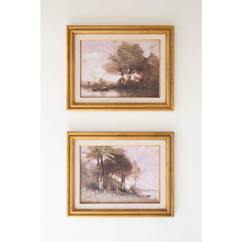 Set Of Two Framed Landscape Prints