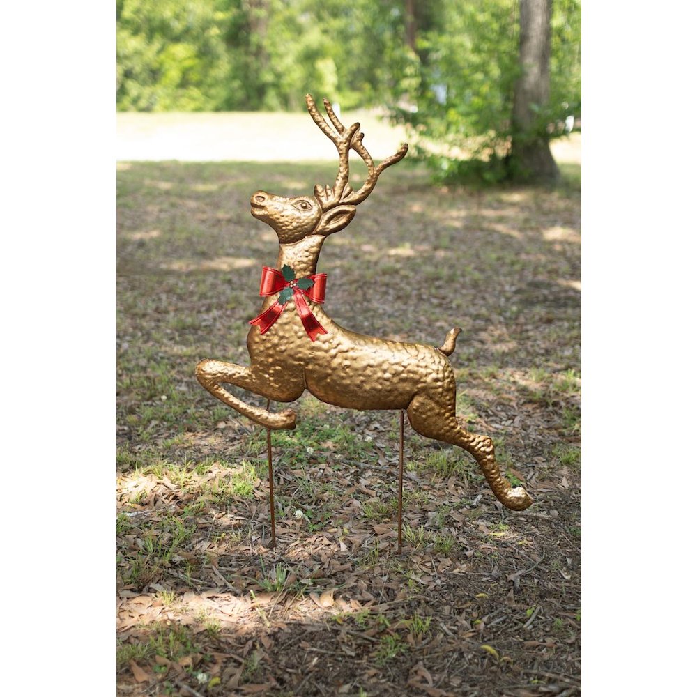 Metal Reindeer Yard Stake