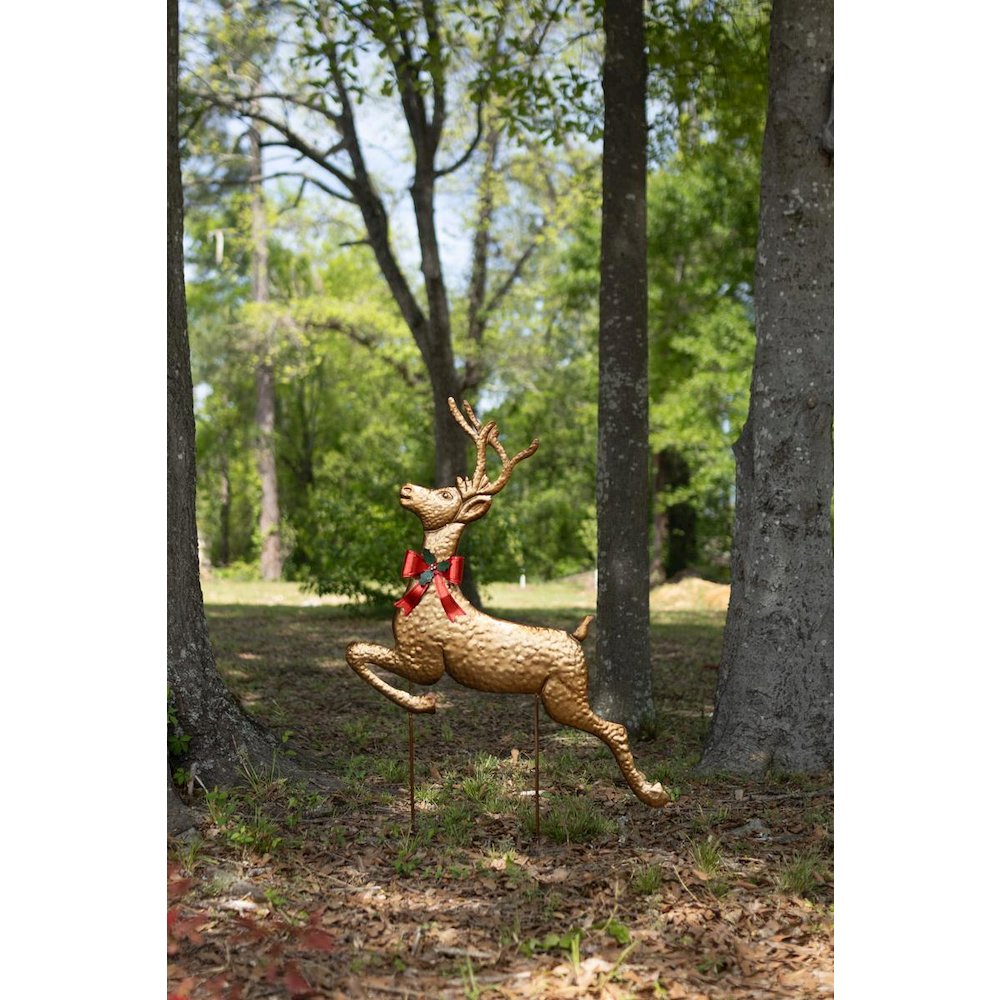 Metal Reindeer Yard Stake