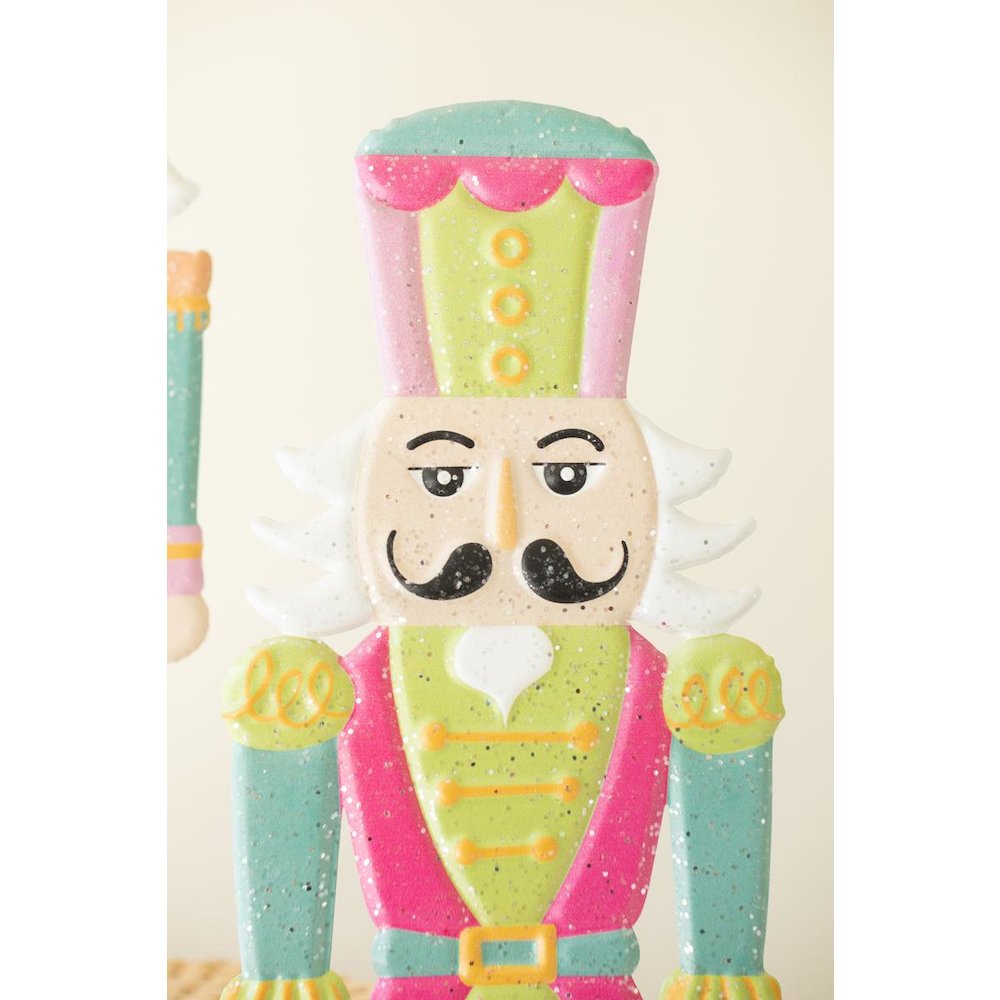 Set of Two Painted Metal Nutcrackers
