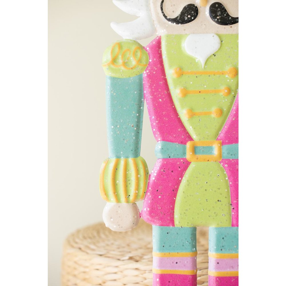 Set of Two Painted Metal Nutcrackers