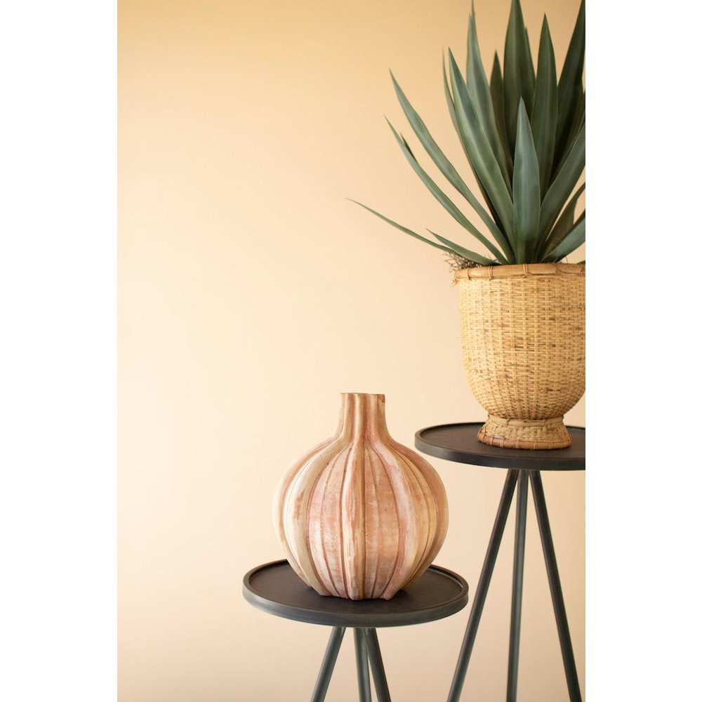 Set Of Three Tall Painted Metal Display Stands