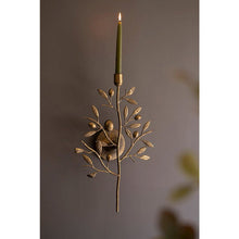 Antique Brass Fruit Tree Taper Wall Sconce