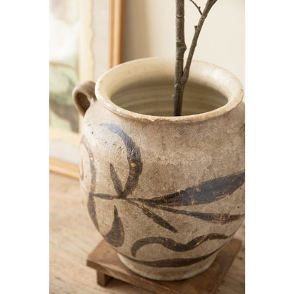 Rustice Ceramic Vessel with Two Handles