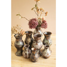 Set of Nine Bud Vases - Rustic Finish
