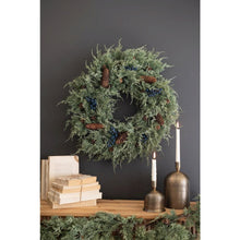 Faux Fir Christmas Wreath with Berries