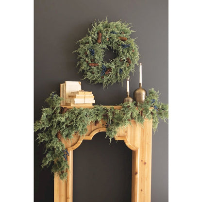 Faux Fir Christmas Wreath with Berries