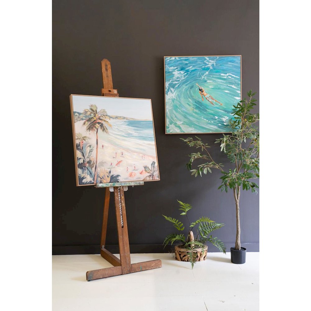 Framed Painting - Beach Scene