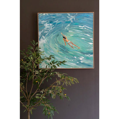 Framed Painting - Swimmer