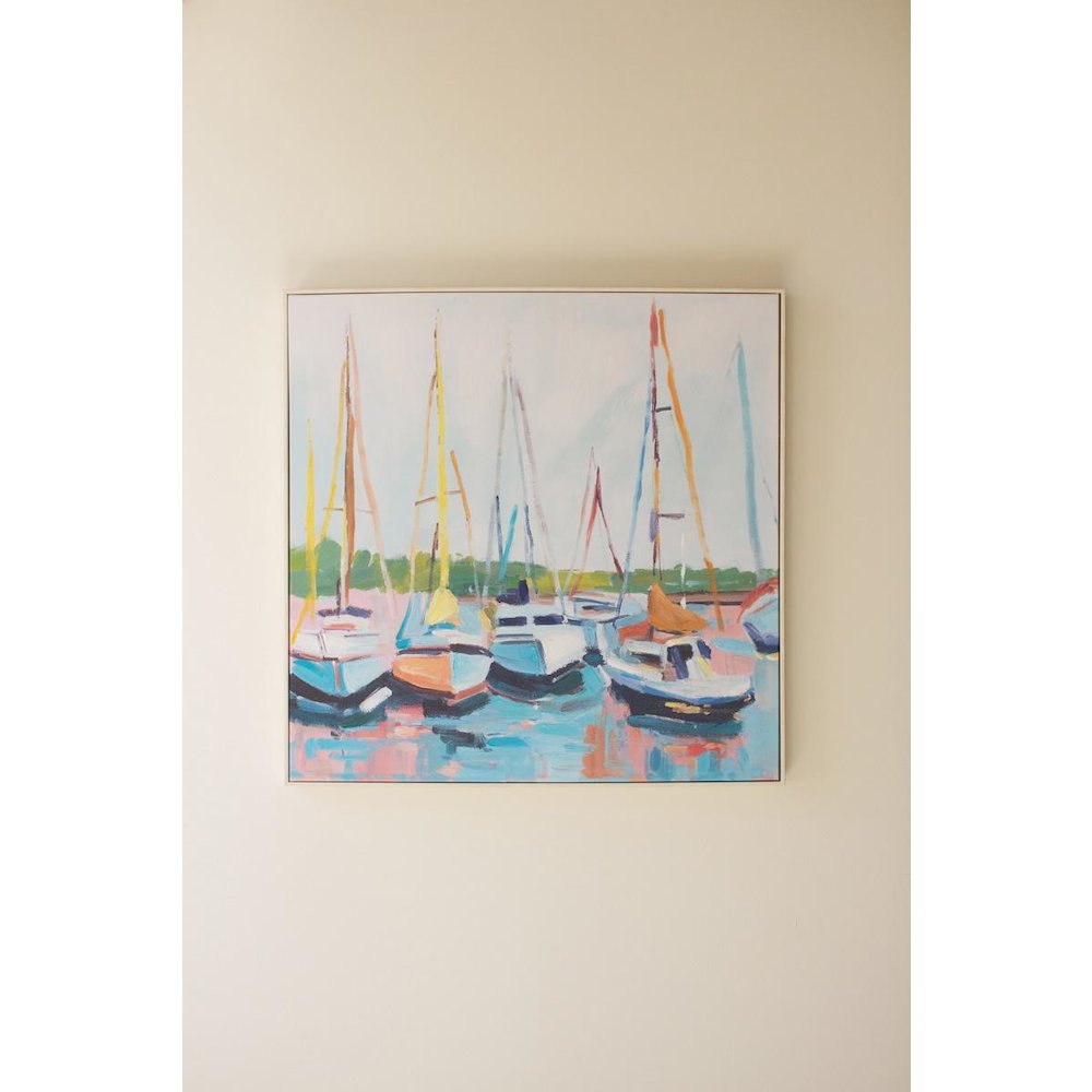 Framed Sailboat Painting