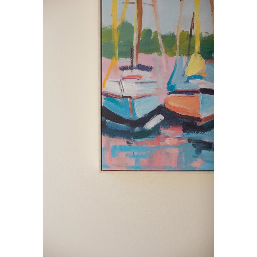 Framed Sailboat Painting