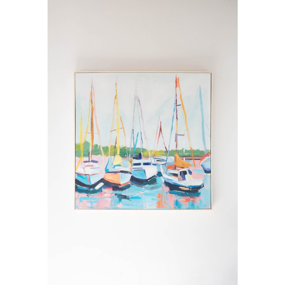 Framed Sailboat Painting