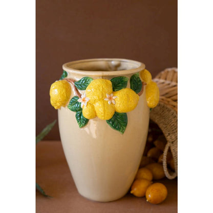 Ceramic Lemons Vase