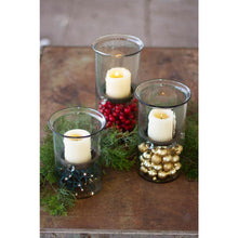 Mini Glass Candle Cylinders W Rustic Insert - Medium