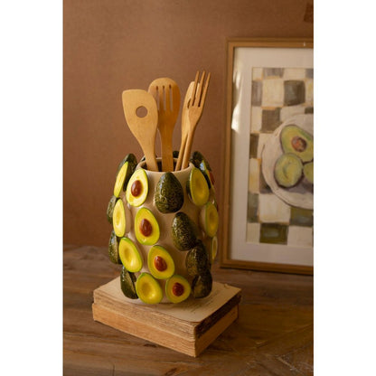 Ceramic Vase - Avocados