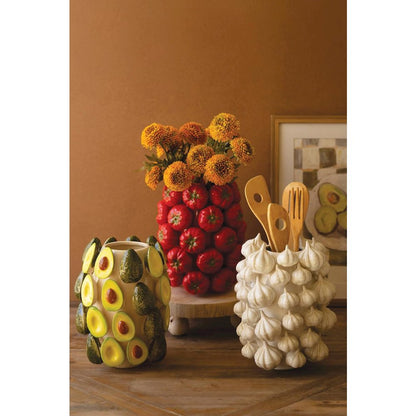 Ceramic Vase - Avocados