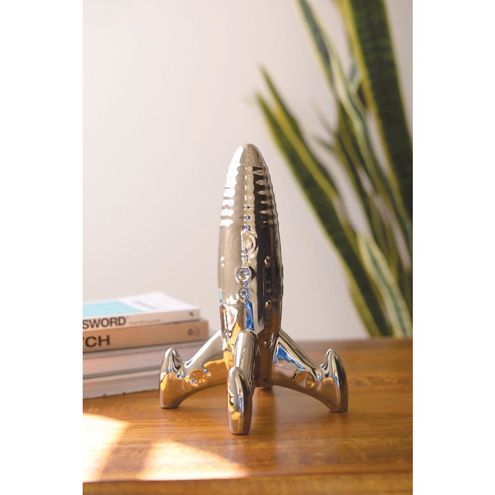 Ceramic Rocket - Silver