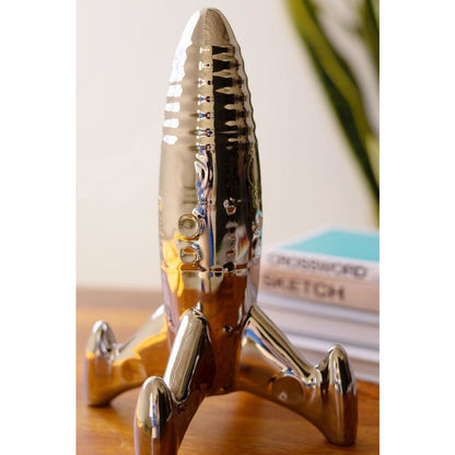 Ceramic Rocket - Silver