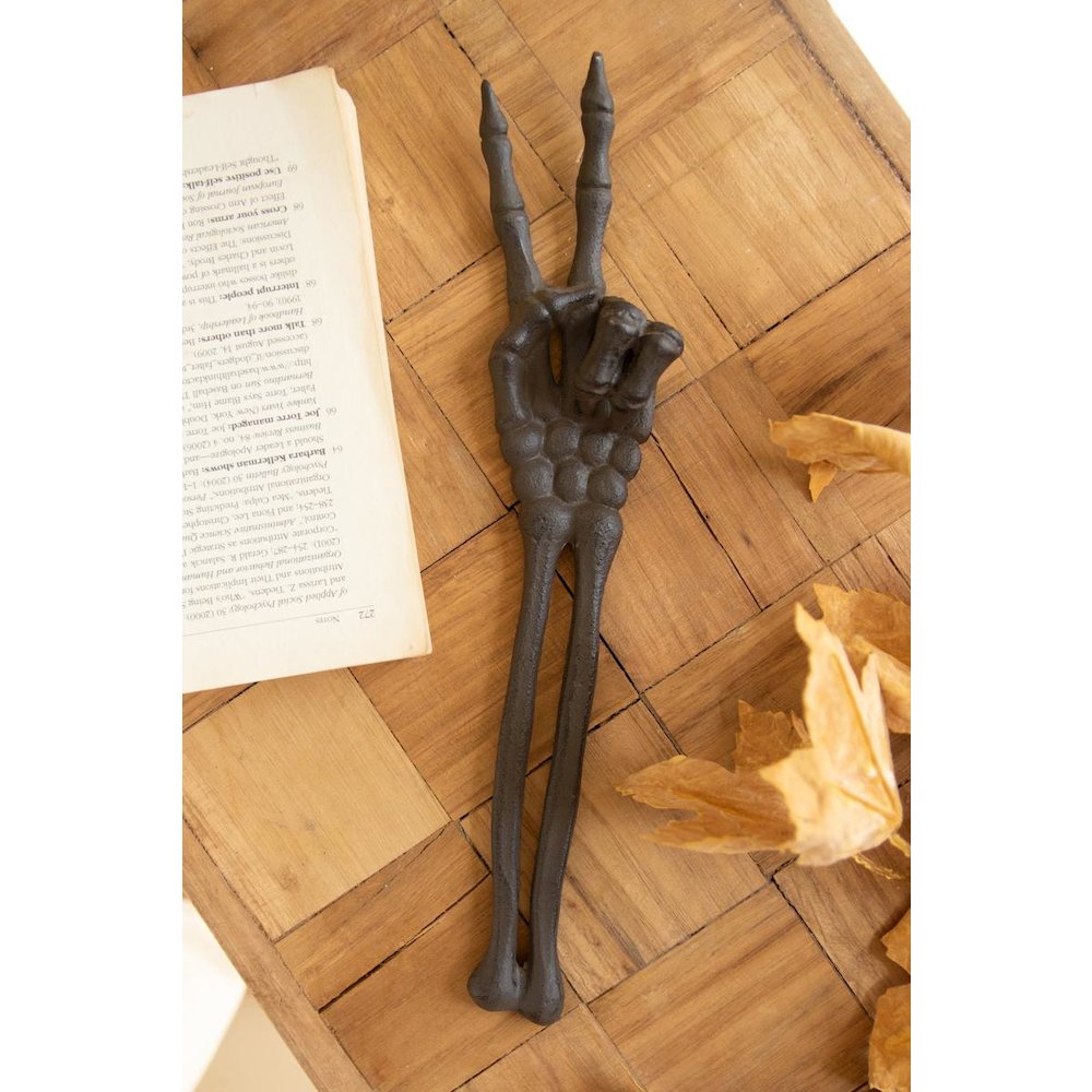 Cast Iron Skeleton Arm - Peace