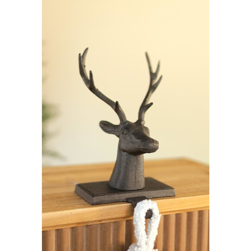 Cast Iron Deer Stocking Holder