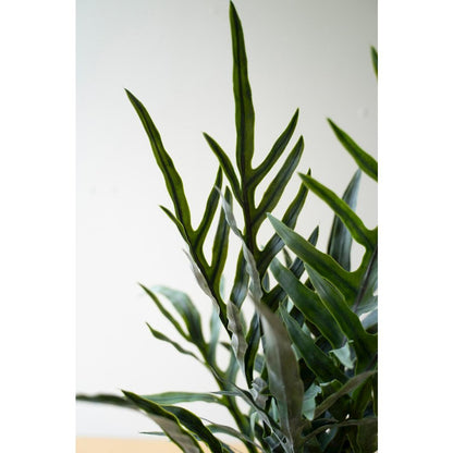 Artificial Fern In A Black Plastic Pot - 27"