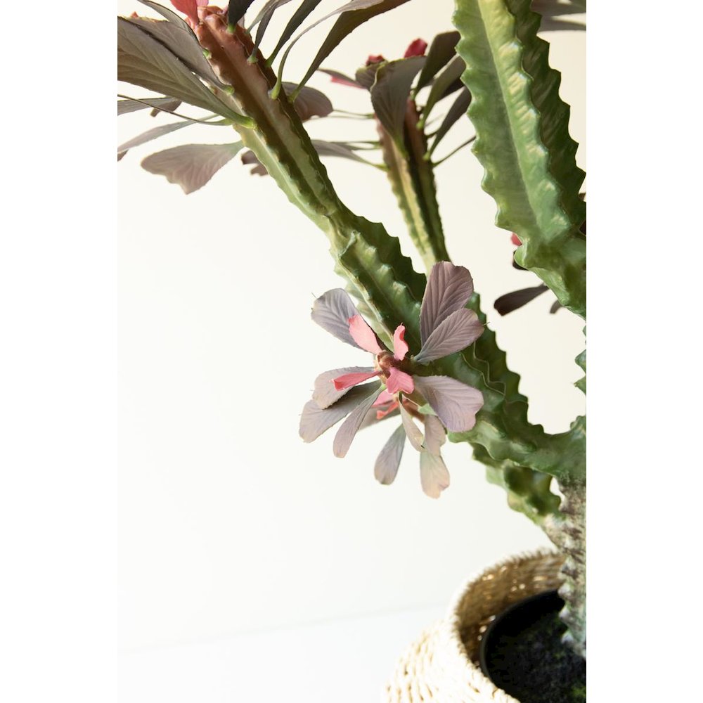 Artificial 35" Column Cactus in Plastic Pot