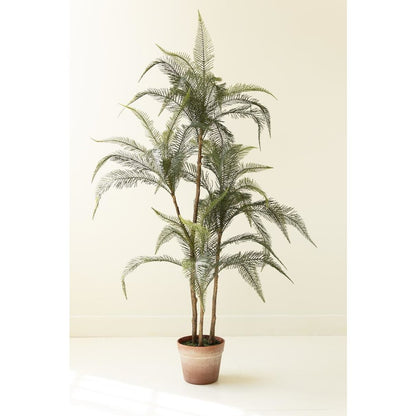 Artificial 46" Fern in Plastic Pot