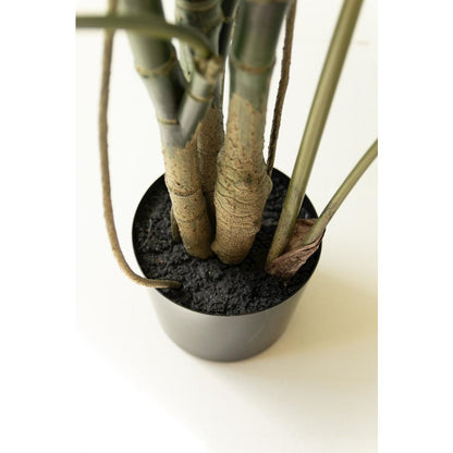 Artificial Potted Grand Monstera Tree in a Black Plastic Pot